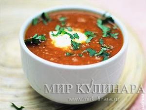 Густой томатный суп