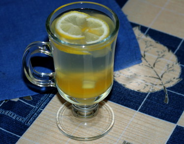 Чай имбирный (с лимоном и медом)